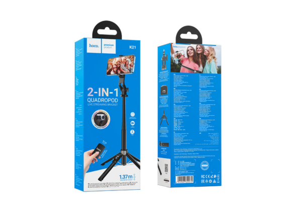 Hoco K21 Tabletop Holder for Live Broadcast – Adjustable, Black Hoco K21 Tabletop Holder for Live Broadcast – Adjustable, Black